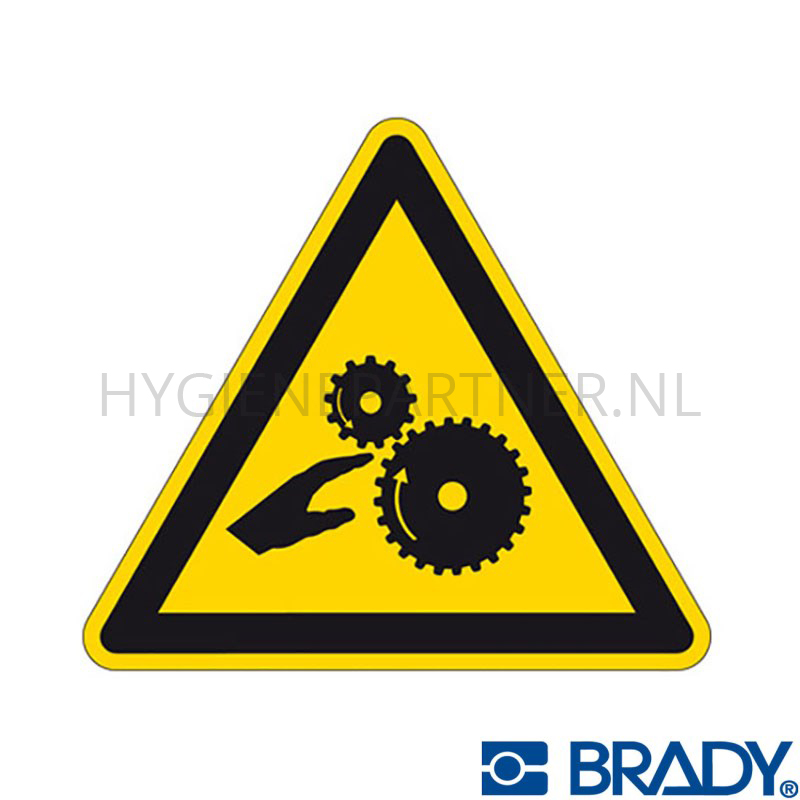 SB051070 Sticker waarschuwing roterende onderdelen PIC 334